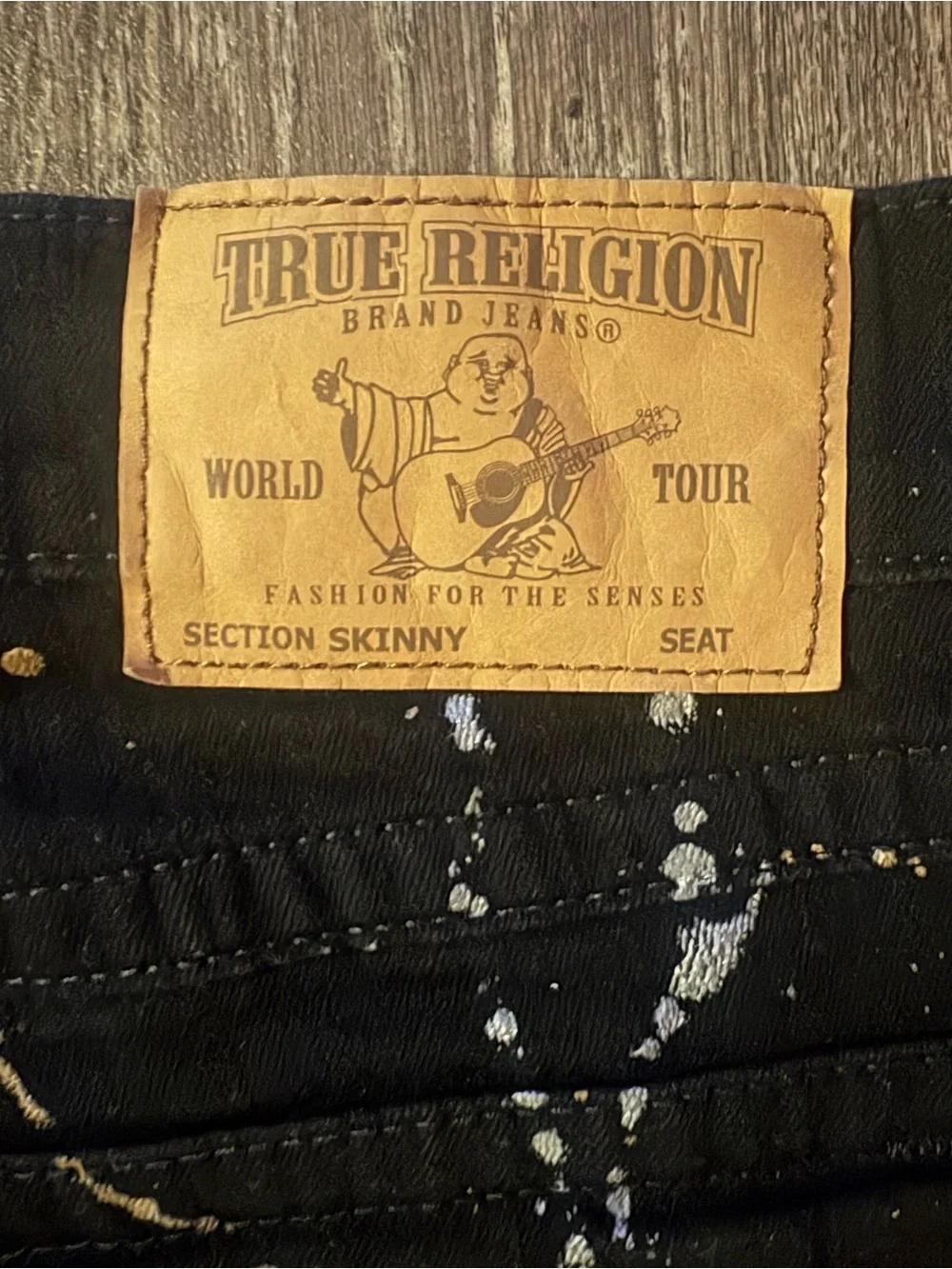 True Religion Skinny Flap Jeans in ELHD Rinse
